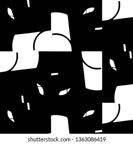 Abstract vector monochrome background. Halftone illustration pattern