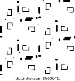 Abstract vector monochrome background. Halftone illustration pattern