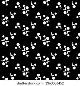 Abstract vector monochrome background. Halftone illustration pattern