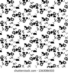 Abstract vector monochrome background. Halftone illustration pattern