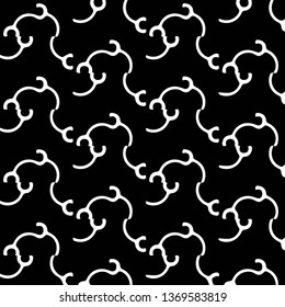 Abstract vector monochrome background. Halftone illustration pattern