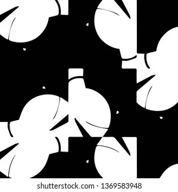Abstract vector monochrome background. Halftone illustration pattern