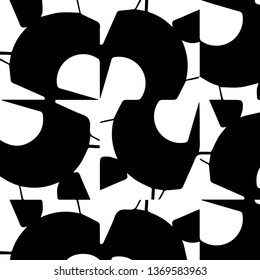 Abstract vector monochrome background. Halftone illustration pattern