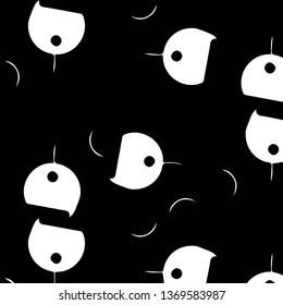 Abstract vector monochrome background. Halftone illustration pattern
