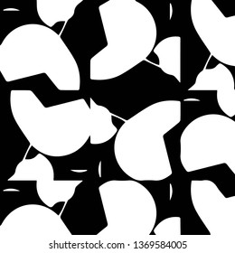Abstract vector monochrome background. Halftone illustration pattern