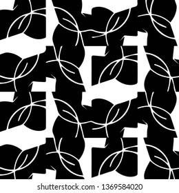 Abstract vector monochrome background. Halftone illustration pattern