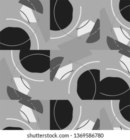 Abstract vector monochrome background. Halftone illustration pattern