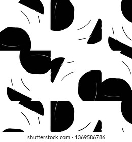 Abstract vector monochrome background. Halftone illustration pattern