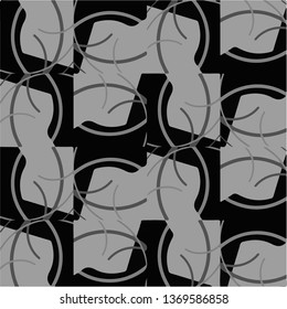 Abstract vector monochrome background. Halftone illustration pattern
