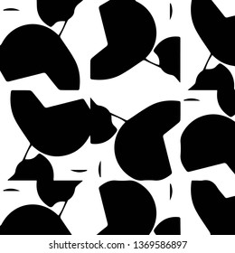 Abstract vector monochrome background. Halftone illustration pattern
