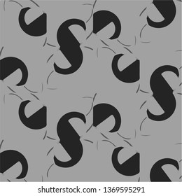 Abstract vector monochrome background. Halftone illustration pattern