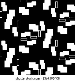 Abstract vector monochrome background. Halftone illustration pattern