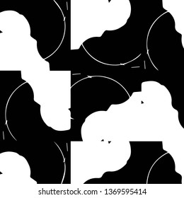Abstract vector monochrome background. Halftone illustration pattern