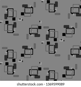 Abstract vector monochrome background. Halftone illustration pattern