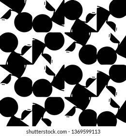 Abstract vector monochrome background. Halftone illustration pattern