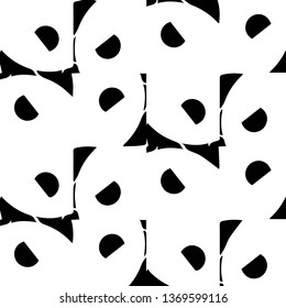 Abstract vector monochrome background. Halftone illustration pattern