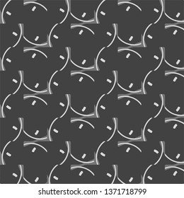 Abstract vector monochrome background. Halftone illustration pattern