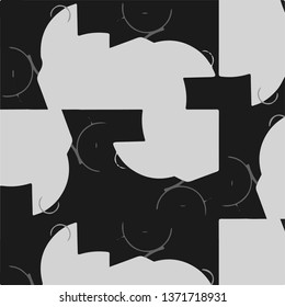 Abstract vector monochrome background. Halftone illustration pattern