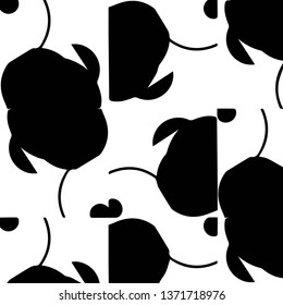Abstract vector monochrome background. Halftone illustration pattern