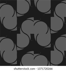 Abstract vector monochrome background. Halftone illustration pattern