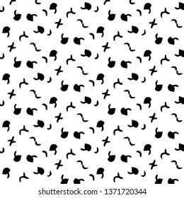 Abstract vector monochrome background. Halftone illustration pattern