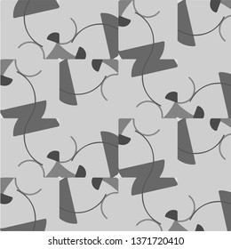 Abstract vector monochrome background. Halftone illustration pattern