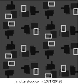 Abstract vector monochrome background. Halftone illustration pattern