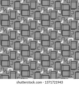Abstract vector monochrome background. Halftone illustration pattern
