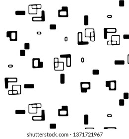 Abstract vector monochrome background. Halftone illustration pattern