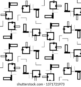 Abstract vector monochrome background. Halftone illustration pattern