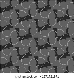 Abstract vector monochrome background. Halftone illustration pattern