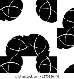 Abstract vector monochrome background. Halftone illustration pattern