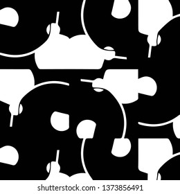 Abstract vector monochrome background. Halftone illustration pattern