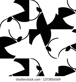 Abstract vector monochrome background. Halftone illustration pattern