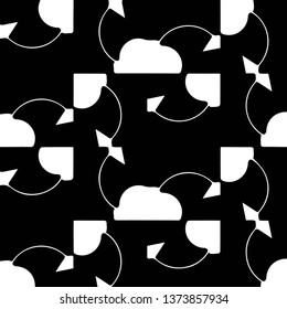 Abstract vector monochrome background. Halftone illustration pattern