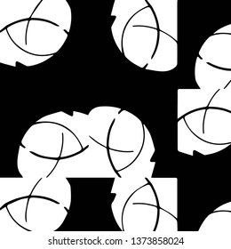 Abstract vector monochrome background. Halftone illustration pattern