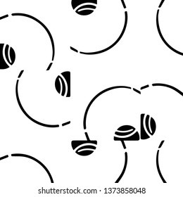 Abstract vector monochrome background. Halftone illustration pattern