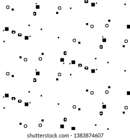 Abstract vector monochrome background. Halftone illustration pattern