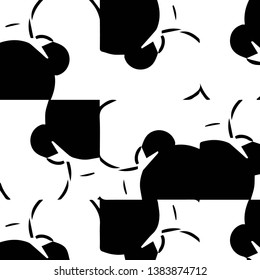 Abstract vector monochrome background. Halftone illustration pattern