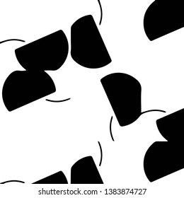Abstract vector monochrome background. Halftone illustration pattern