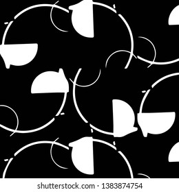 Abstract vector monochrome background. Halftone illustration pattern