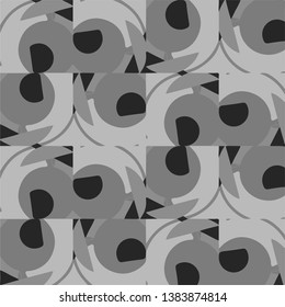 Abstract vector monochrome background. Halftone illustration pattern