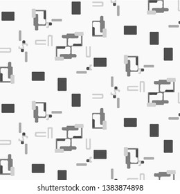 Abstract vector monochrome background. Halftone illustration pattern