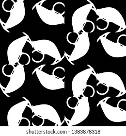 Abstract vector monochrome background. Halftone illustration pattern