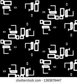 Abstract vector monochrome background. Halftone illustration pattern