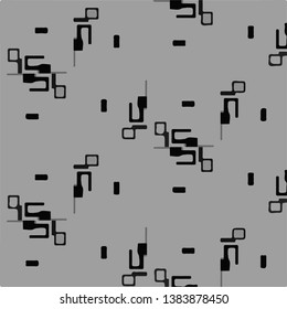 Abstract vector monochrome background. Halftone illustration pattern
