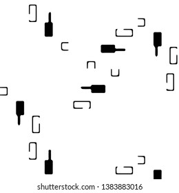 Abstract vector monochrome background. Halftone illustration pattern