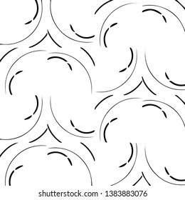 Abstract vector monochrome background. Halftone illustration pattern
