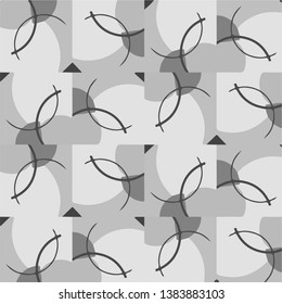 Abstract vector monochrome background. Halftone illustration pattern