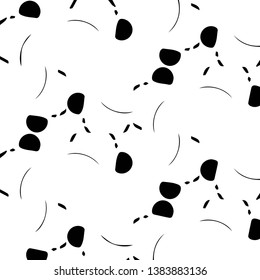 Abstract vector monochrome background. Halftone illustration pattern